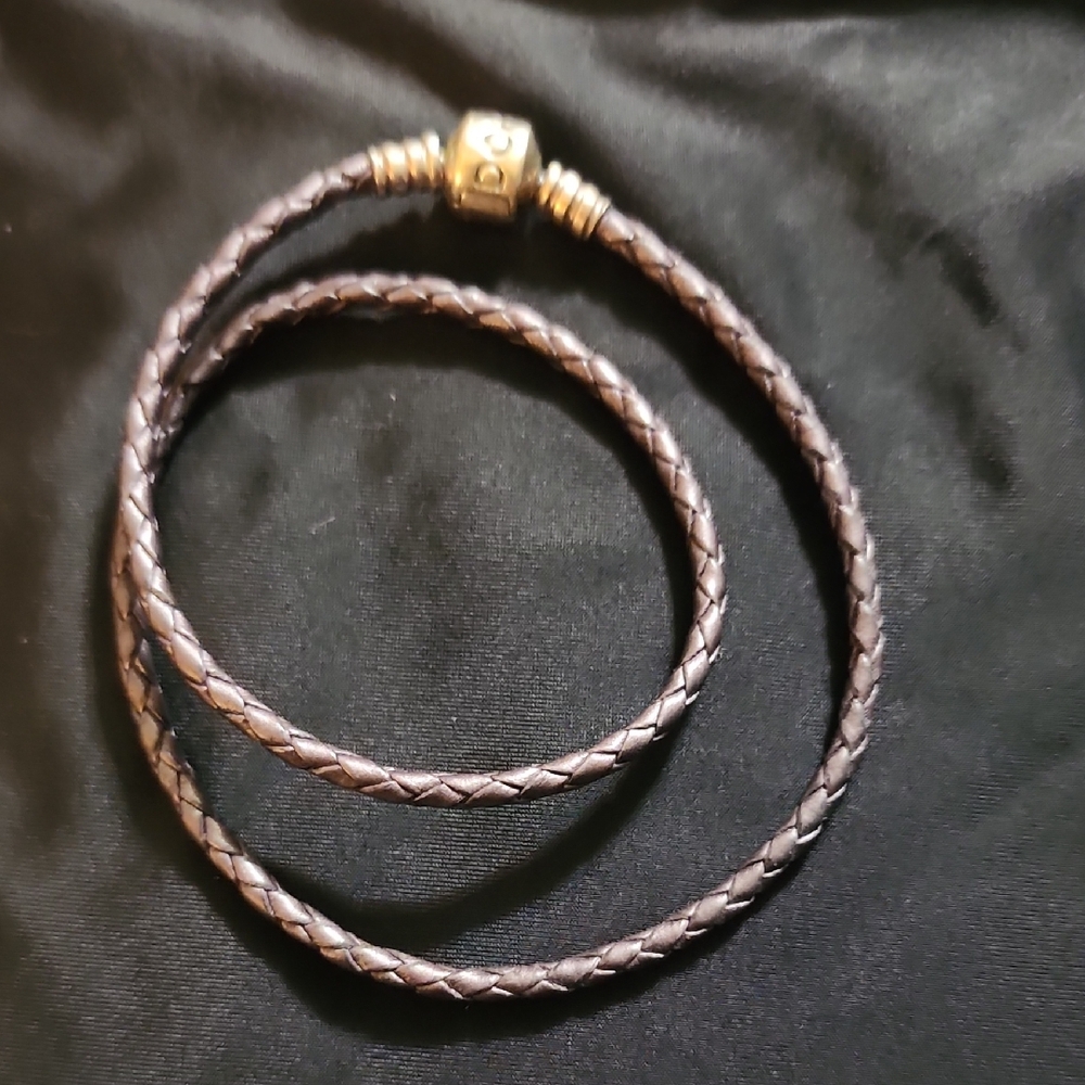 Braided Leather Bracelet wi